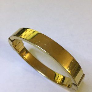 Michael Kors Gold Tone Hinged Bangle Bracelet